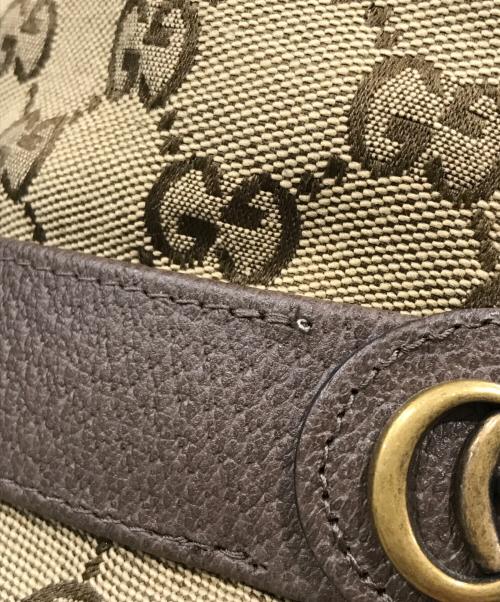 GUCCI（グッチ）GUCCI (グッチ) GGキャンバス フェドラハット ベージュ サイズ:Lの古着・服飾アイテム