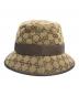 中古・古着 GUCCI (グッチ) GGキャンバス フェドラハット ベージュ サイズ:L：25000円