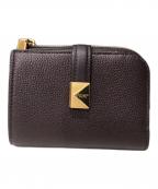 Kate Spadeケイトスペード）の古着「デコ スモール コンパクト ウォレット/二つ折り財布」｜レッド