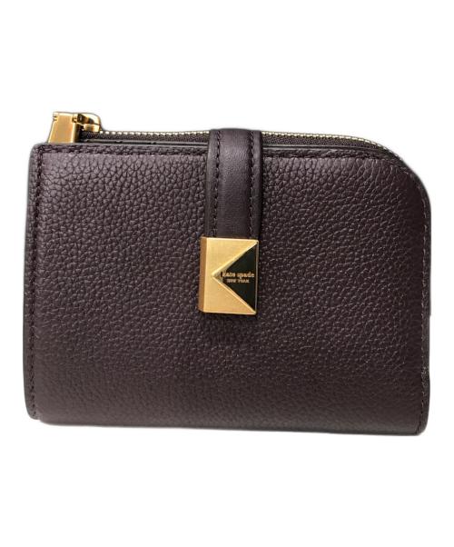 Kate Spade（ケイトスペード）Kate Spade (ケイトスペード) デコ スモール コンパクト ウォレット/二つ折り財布 レッドの古着・服飾アイテム