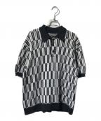 Needlesニードルズ）の古着「ポロセーター/ポロニット」｜ホワイト×ブラック