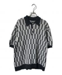 Needles（ニードルズ）の古着「ポロセーター/ポロニット」｜ホワイト×ブラック