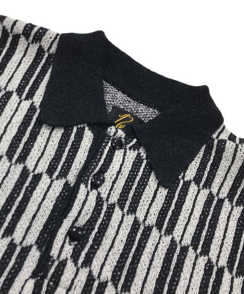 Needles（ニードルズ）Needles (ニードルズ) ポロセーター/ポロニット ホワイト×ブラック サイズ:Sの古着・服飾アイテム