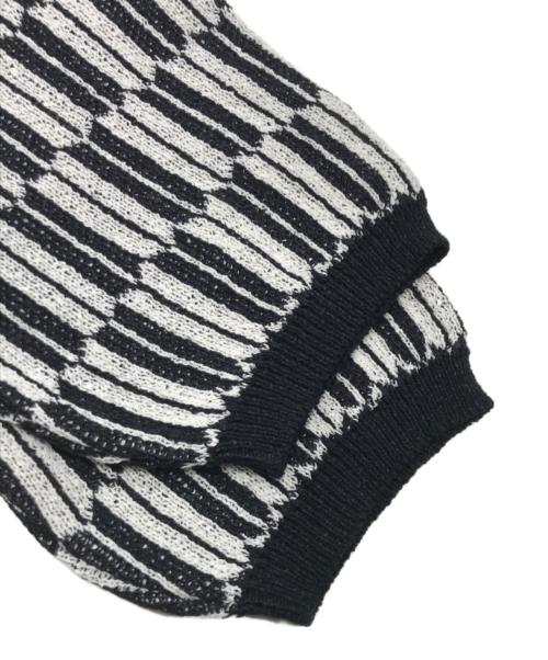 Needles（ニードルズ）Needles (ニードルズ) ポロセーター/ポロニット ホワイト×ブラック サイズ:Sの古着・服飾アイテム