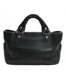 CELINE（セリーヌ）の古着「オールドレザーハンドバッグ」｜ブラック