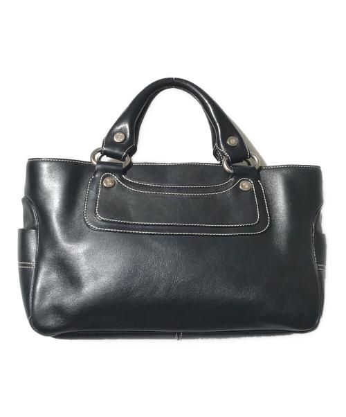 CELINE（セリーヌ）CELINE (セリーヌ) オールドレザーハンドバッグ ブラックの古着・服飾アイテム