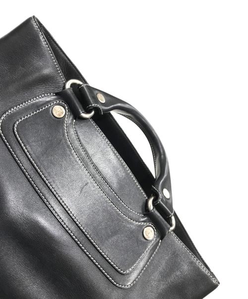 CELINE（セリーヌ）CELINE (セリーヌ) オールドレザーハンドバッグ ブラックの古着・服飾アイテム
