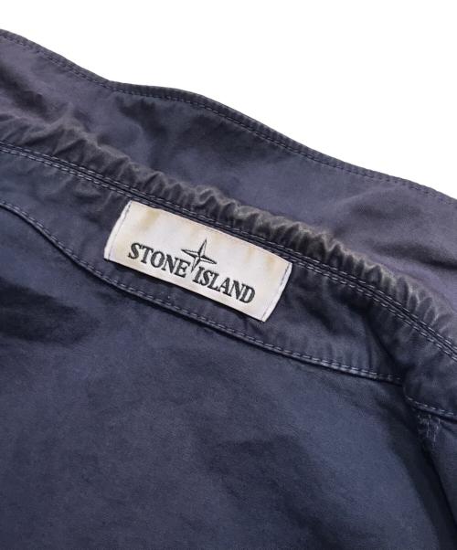STONE ISLAND（ストーンアイランド）STONE ISLAND (ストーンアイランド) garment-dyed zip-up jacket/ダブルジップジャケット ネイビー サイズ:Lの古着・服飾アイテム