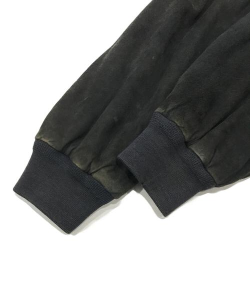 Burberry's（バーバリー）Burberry's (バーバリー) スウェードスタンドカラージャケット/ボンバージャケット ダークグリーン サイズ:不明の古着・服飾アイテム