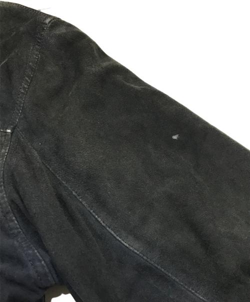 Burberry's（バーバリー）Burberry's (バーバリー) スウェードスタンドカラージャケット/ボンバージャケット ダークグリーン サイズ:不明の古着・服飾アイテム