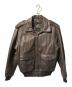 Abercrombie & Fitch（アバクロンビー アンド フィッチ）の古着「A-2型フライトジャケット/レザージャケット」｜ブラウン