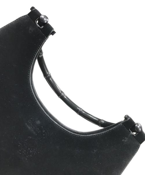 GUCCI（グッチ）GUCCI (グッチ) バンブーレザーワンショルダーバッグ ブラックの古着・服飾アイテム