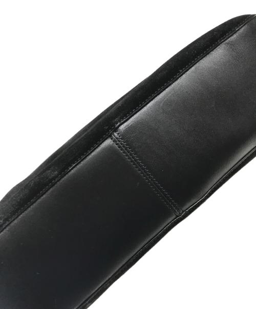 GUCCI（グッチ）GUCCI (グッチ) バンブーレザーワンショルダーバッグ ブラックの古着・服飾アイテム