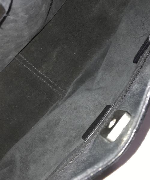 GUCCI（グッチ）GUCCI (グッチ) バンブーレザーワンショルダーバッグ ブラックの古着・服飾アイテム