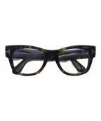 TOM FORDトムフォード）の古着「眼鏡/スクエアフレーム眼鏡」｜ブラウン