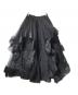 frene (フラーネ) ランダムフリルティアードボリュームスカート/ロングスカート ブラック サイズ:Free：8000円