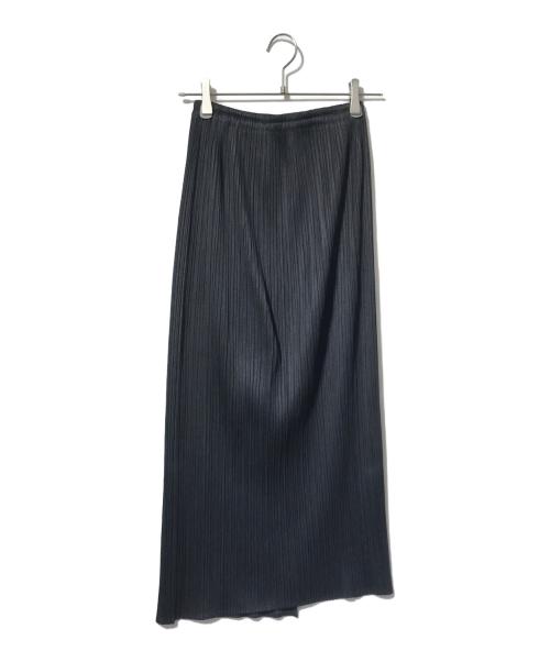PLEATS PLEASE（プリーツプリーズ）PLEATS PLEASE (プリーツプリーズ) プリーツロングスカート ブラック サイズ:3の古着・服飾アイテム