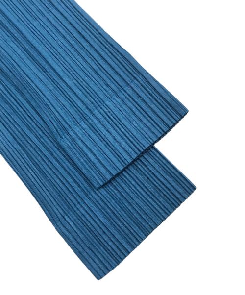 PLEATS PLEASE（プリーツプリーズ）PLEATS PLEASE (プリーツプリーズ) プリーツシャツワンピース ブルー サイズ:4の古着・服飾アイテム