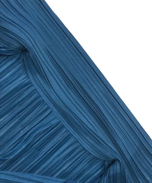 PLEATS PLEASE（プリーツプリーズ）PLEATS PLEASE (プリーツプリーズ) プリーツシャツワンピース ブルー サイズ:4の古着・服飾アイテム