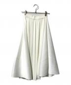 PLEATS PLEASEプリーツプリーズ）の古着「プリーツロングスカート」｜ホワイト