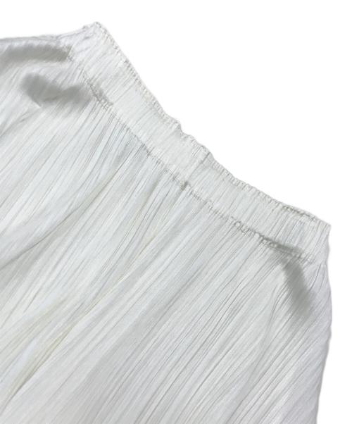 PLEATS PLEASE（プリーツプリーズ）PLEATS PLEASE (プリーツプリーズ) プリーツロングスカート ホワイト サイズ:1の古着・服飾アイテム