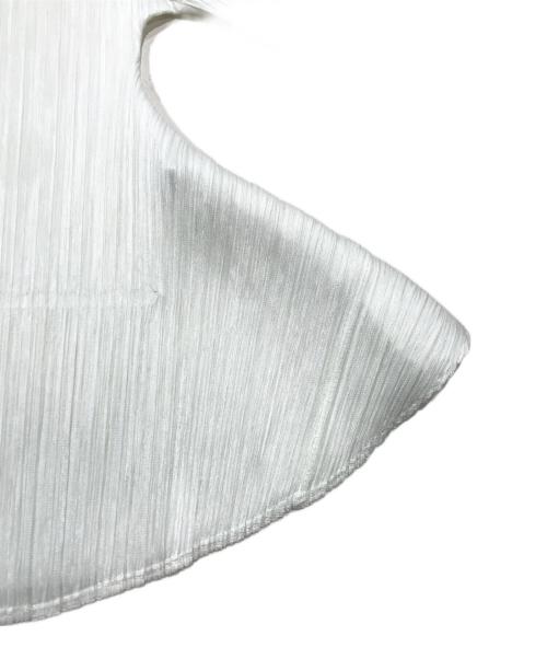 PLEATS PLEASE（プリーツプリーズ）PLEATS PLEASE (プリーツプリーズ) プリーツカーディガン ホワイト サイズ:3の古着・服飾アイテム