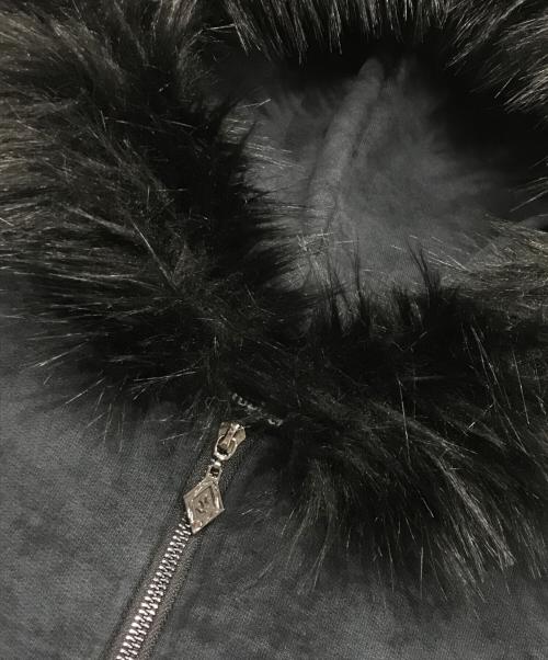 SUPPLIER（サプライヤー）SUPPLIER (サプライヤー) ファークロスパーカー/ジップパーカー ブラック サイズ:XLの古着・服飾アイテム