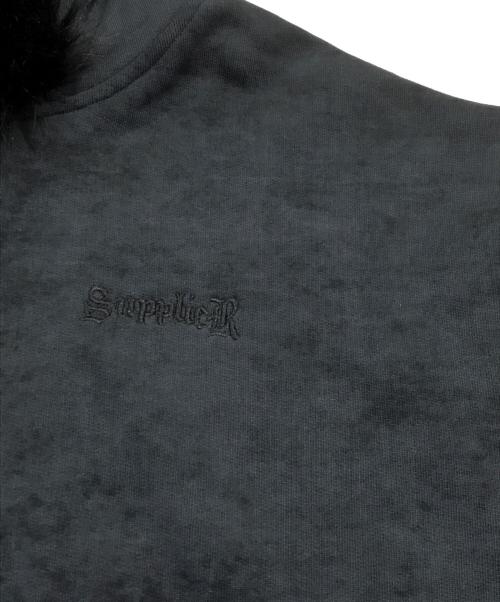 SUPPLIER（サプライヤー）SUPPLIER (サプライヤー) ファークロスパーカー/ジップパーカー ブラック サイズ:XLの古着・服飾アイテム