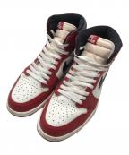 NIKEナイキ）の古着「Air Jordan 1 High OG Lost & Found/ハイカットスニーカー」｜ホワイト×レッド