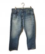 WAREHOUSEウエアハウス）の古着「1105デニムパンツ/ワイドデニム」｜インディゴ