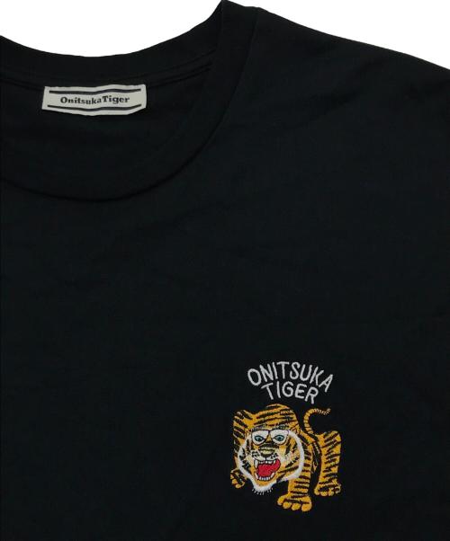 Onitsuka Tiger（オニツカタイガー）Onitsuka Tiger (オニツカタイガー) LONG SLEEVED GRAPHIC TEE/長袖クルーネックTシャツ ブラック サイズ:XLの古着・服飾アイテム