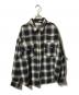 WINTERLAND（ウィンターランド）の古着「STUDS WESTERN SHIRT/チェックシャツ」｜ブラック×グレー
