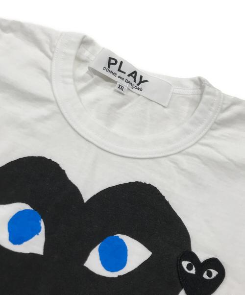 PLAY COMME des GARCONS（プレイコムデギャルソン）PLAY COMME des GARCONS (プレイコムデギャルソン) ハートプリントTシャツ/半袖Ｔシャツ ホワイト サイズ:XXLの古着・服飾アイテム