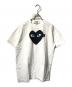 PLAY COMME des GARCONS（プレイコムデギャルソン）の古着「ハートプリントTシャツ/半袖Ｔシャツ」｜ホワイト