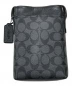 COACHコーチ）の古着「ショルダーバッグ/シグネチャーバッグ」｜ブラック