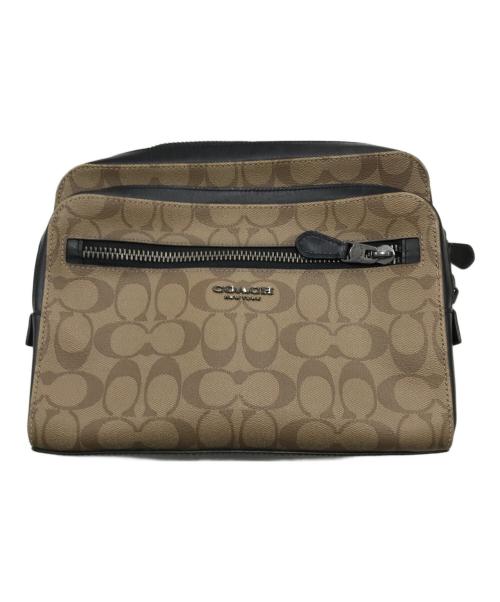COACH（コーチ）COACH (コーチ) 2WAYショルダーバッグ/メッセンジャー/旅行バッグ ブラウンの古着・服飾アイテム