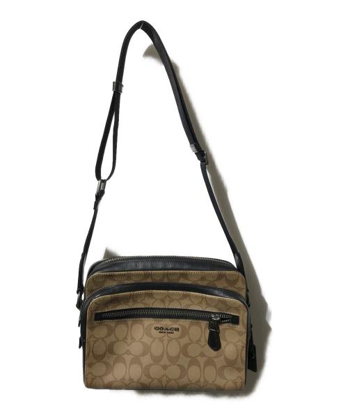 COACH（コーチ）COACH (コーチ) 2WAYショルダーバッグ/メッセンジャー/旅行バッグ ブラウンの古着・服飾アイテム