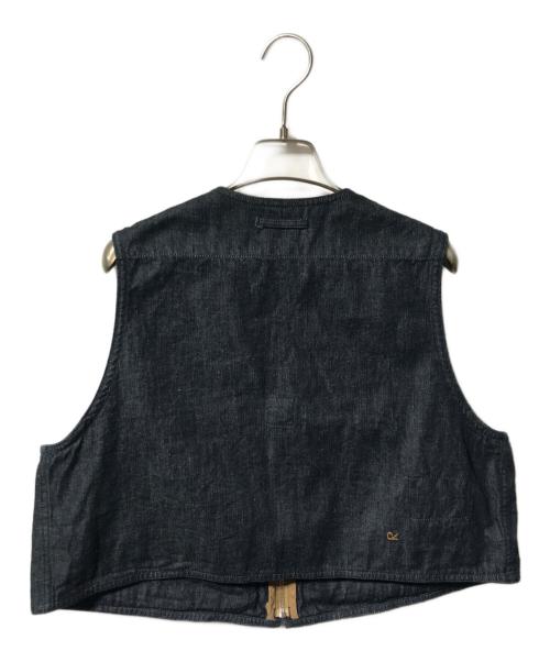 45R（フォーティファイブ・アール）45R (フォーティファイブ・アール) モンプチデニムの908フィッシャーマンベスト/デニムベスト インディゴ サイズ:2の古着・服飾アイテム