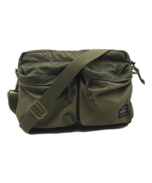 PORTER（ポーター）PORTER (ポーター) FORCE SHOULDER BAG/フォースショルダーバッグ/ナイロンショルダーバッグ カーキの古着・服飾アイテム