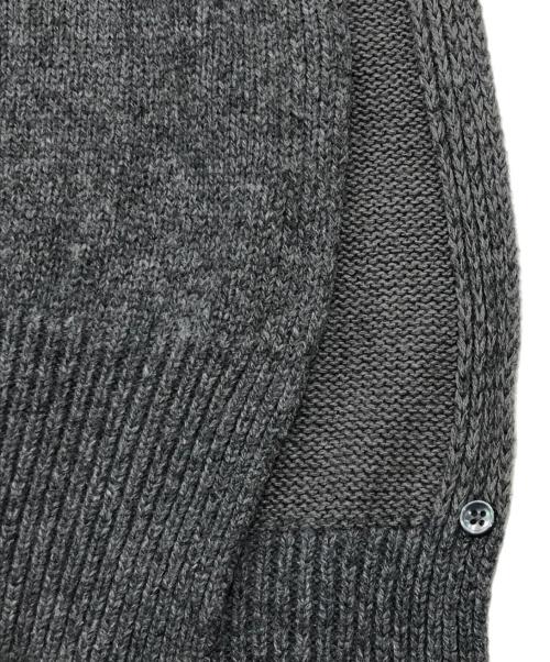Maison Margiela 4 14（メゾンマルジェラ）Maison Margiela 4 14 (メゾンマルジェラ) リネンミックスVネックベスト/レイヤードネックベスト グレー サイズ:Ｌの古着・服飾アイテム