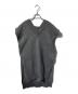 Maison Margiela 4 14（メゾンマルジェラ）の古着「リネンミックスVネックベスト/レイヤードネックベスト」｜グレー