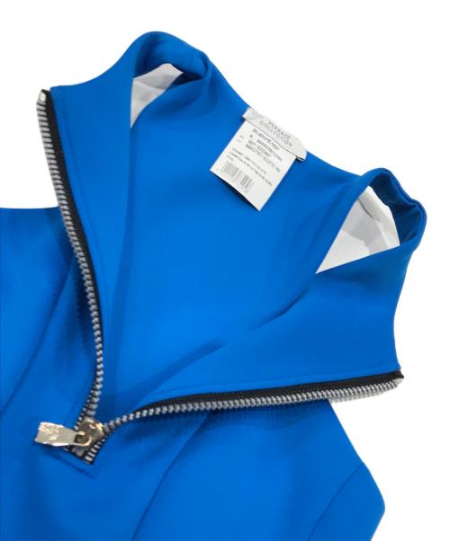 VERSACE COLLECTION（ヴェルサーチ コレクション）VERSACE COLLECTION (ヴェルサーチ コレクション) ジップワンピース ブルー サイズ:40の古着・服飾アイテム