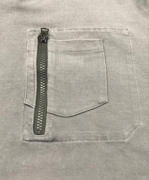 sacai（サカイ）sacai (サカイ) コットンジャージTシャツ/ポケットシャツ グレー サイズ:3の古着・服飾アイテム