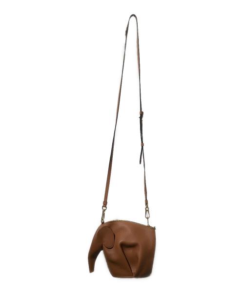 LOEWE（ロエベ）LOEWE (ロエベ) エレファントバッグ/ショルダーバッグ ブラウンの古着・服飾アイテム