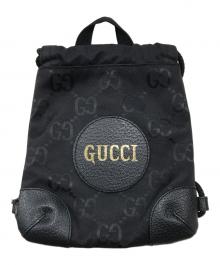 GUCCI（グッチ）の古着「GGミニリュック/レザー切替バッグ」｜ブラック