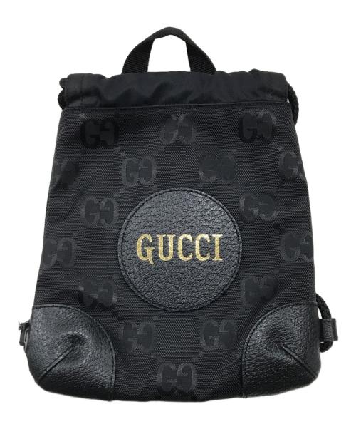 GUCCI（グッチ）GUCCI (グッチ) GGミニリュック/レザー切替バッグ ブラックの古着・服飾アイテム