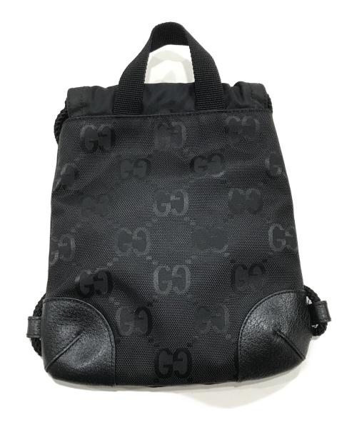 GUCCI（グッチ）GUCCI (グッチ) GGミニリュック/レザー切替バッグ ブラックの古着・服飾アイテム