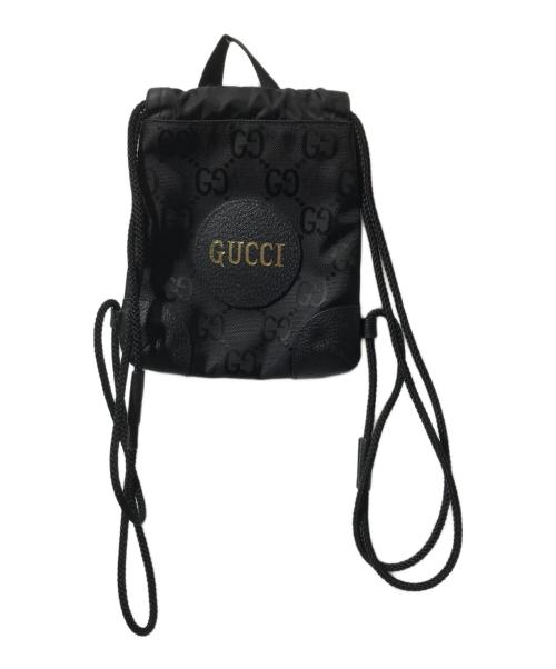 GUCCI（グッチ）GUCCI (グッチ) GGミニリュック/レザー切替バッグ ブラックの古着・服飾アイテム