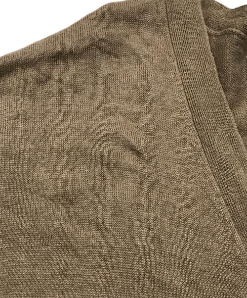 RHC Ron Herman（アールエイチシー ロンハーマン）RHC Ron Herman (アールエイチシー ロンハーマン) リネンカーディガン ブラウン サイズ:Mの古着・服飾アイテム