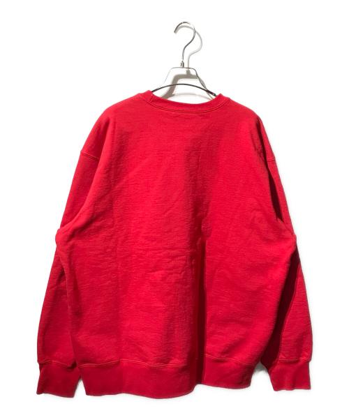 SUPREME（シュプリーム）Supreme (シュプリーム) Futura Logo Crewneck Sweat/ロゴ入りスウェット レッド サイズ:Lの古着・服飾アイテム